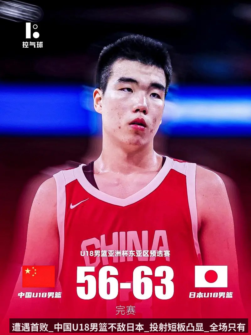 遭遇首败_中国U18男篮不敌日本_投射短板凸显_全场只有张懿赵杰得分上双 | KAIYUN
